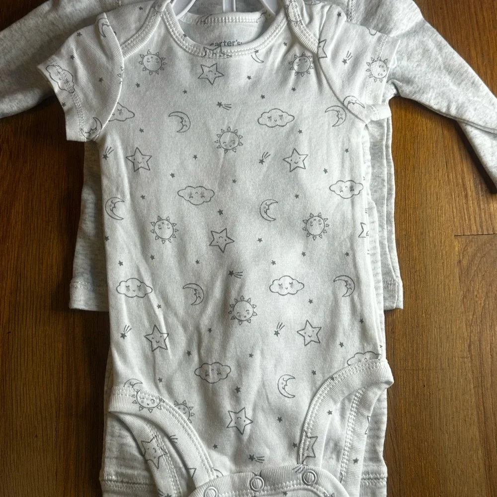 Carter's Light Gray Baby Basics‎ 3 Piece Set - Picture 4 of 4